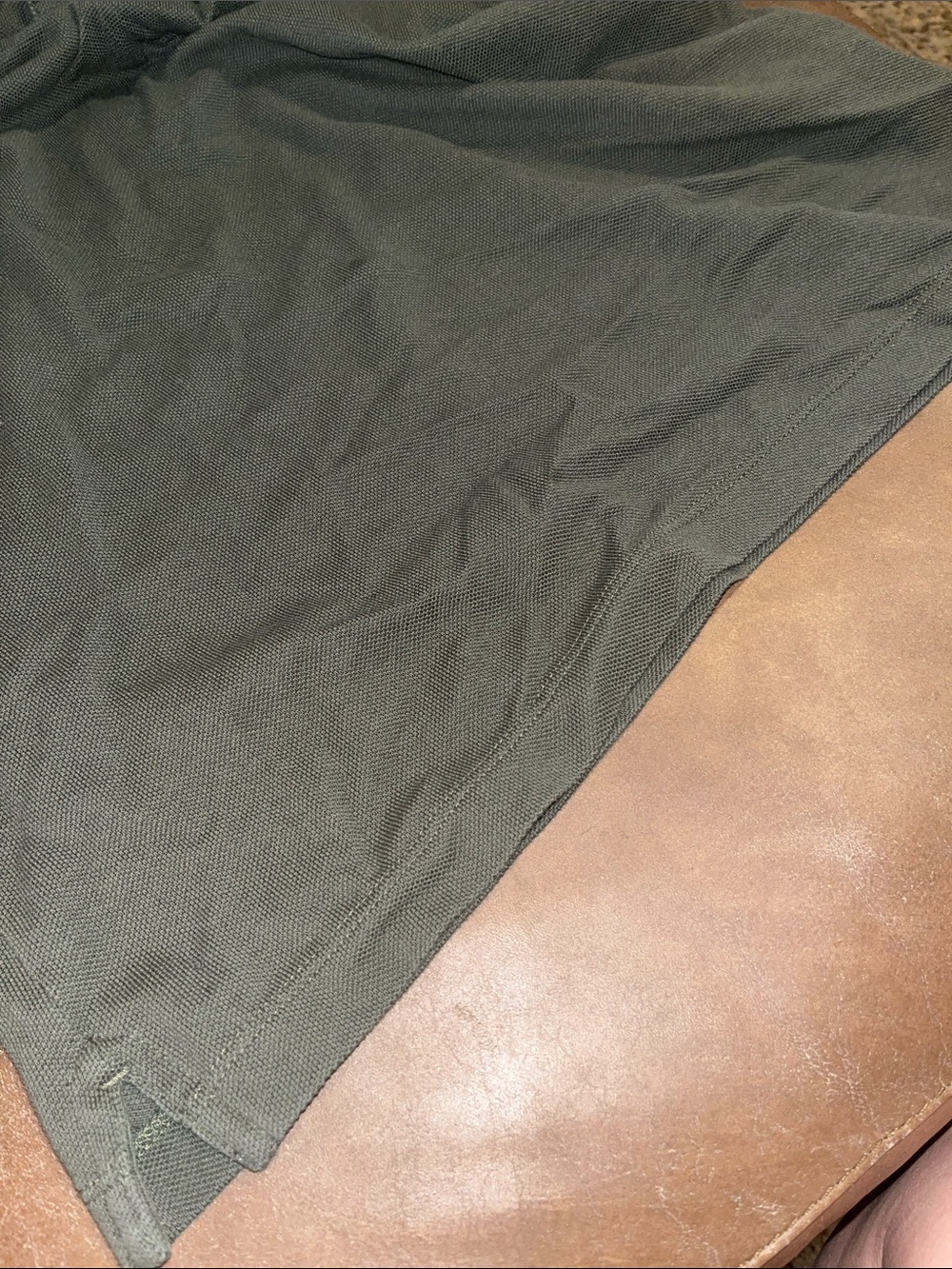 Lacoste Men’s Olive Green Pique Polo with Crocodile Logo - Picture 7 of 7